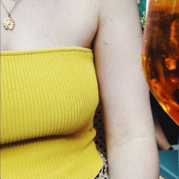 babaton essamba tube top yellow - Picture 2 of 2